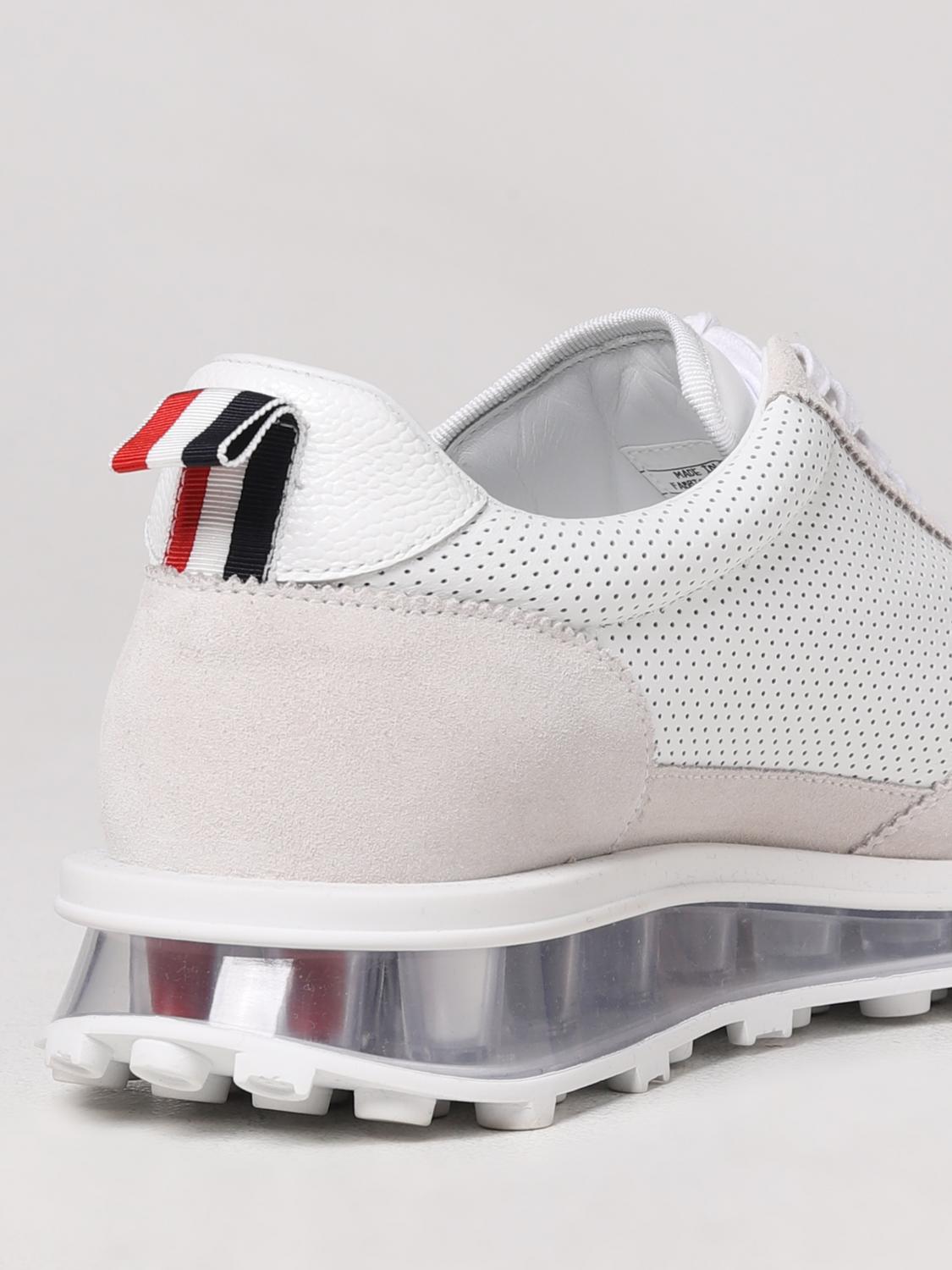 THOM BROWNE SNEAKERS: Tech Runner Thom Browne leather sneakers, White - Img 3