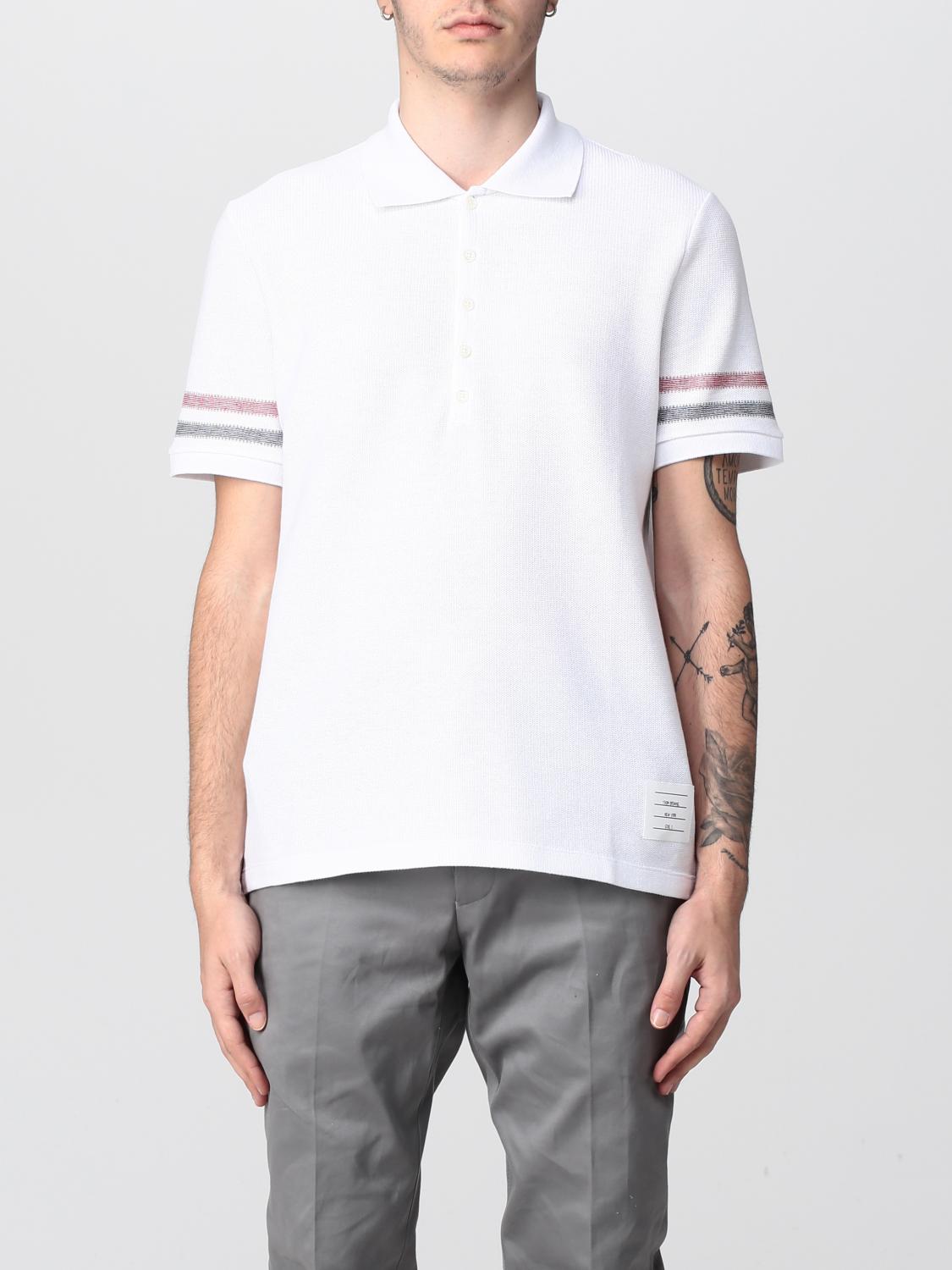 THOM BROWNE POLO: Polo hombre Thom Browne, Blanco - Img 1
