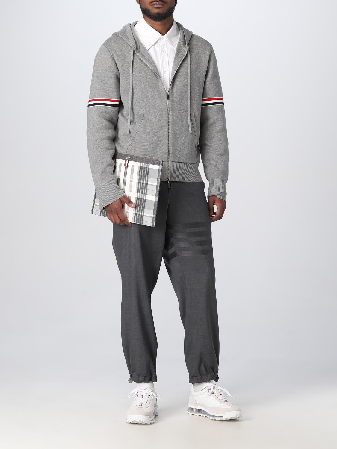 THOM BROWNE SWEATSHIRT: Pullover herren Thom Browne, Grau - Img 2