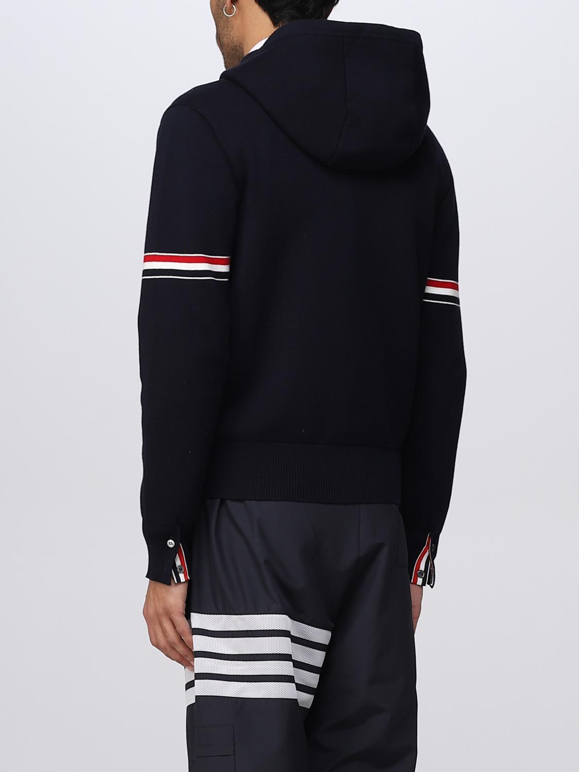 THOM BROWNE SWEATSHIRT: Thom Browne cotton sweatshirt, Navy - Img 3