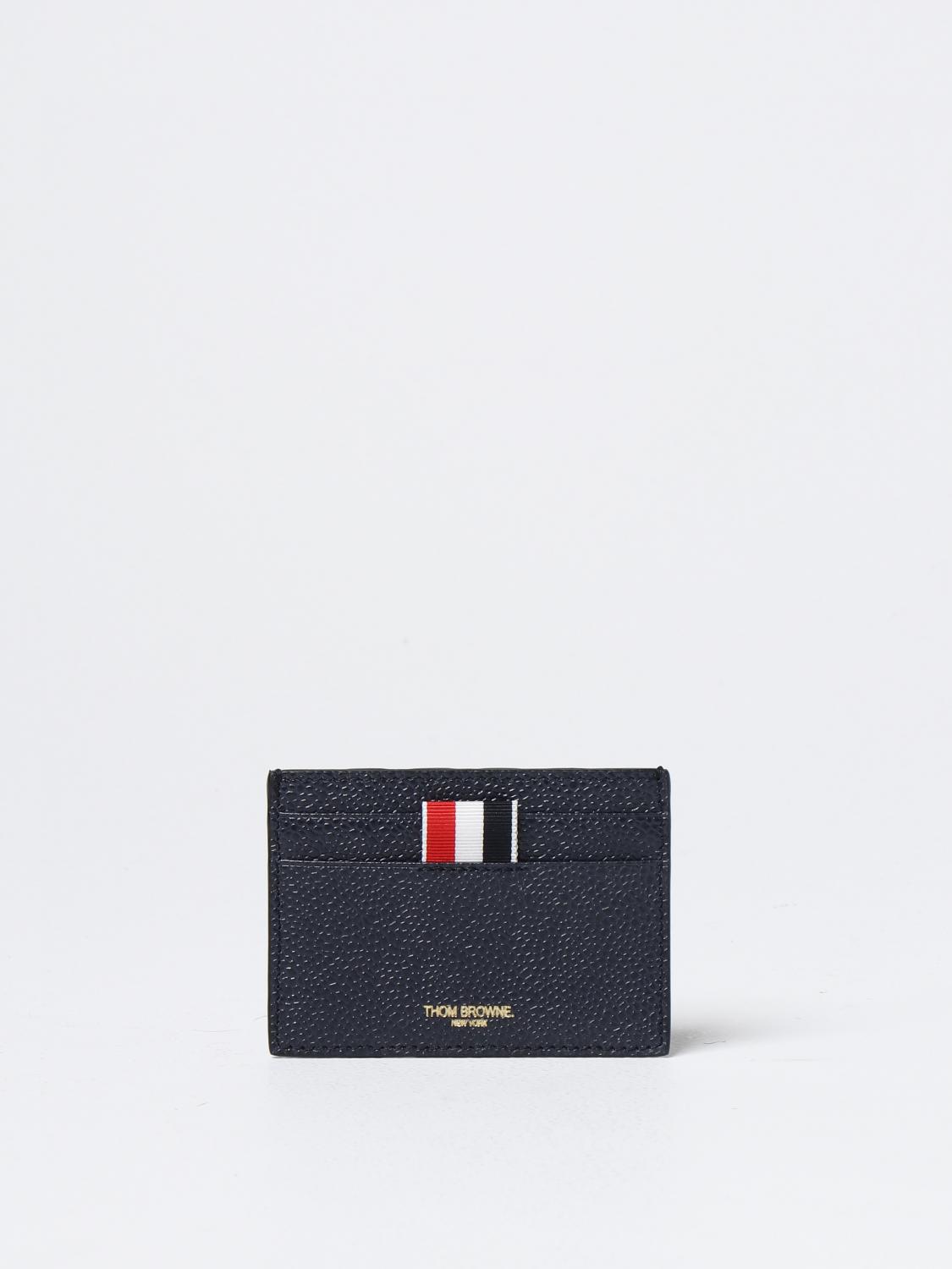 THOM BROWNE WALLET: Wallet men Thom Browne, Blue - Img 1