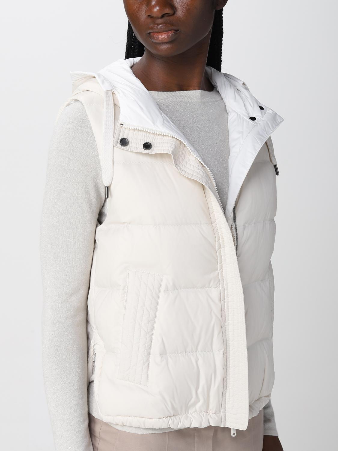 アウターその他 BRUNELLO CUCINELLI Woman Waistcoat Beige MR4052645 C2964 BRUNELLO CUCINELLI: Jacket woman - Beige | Brunello