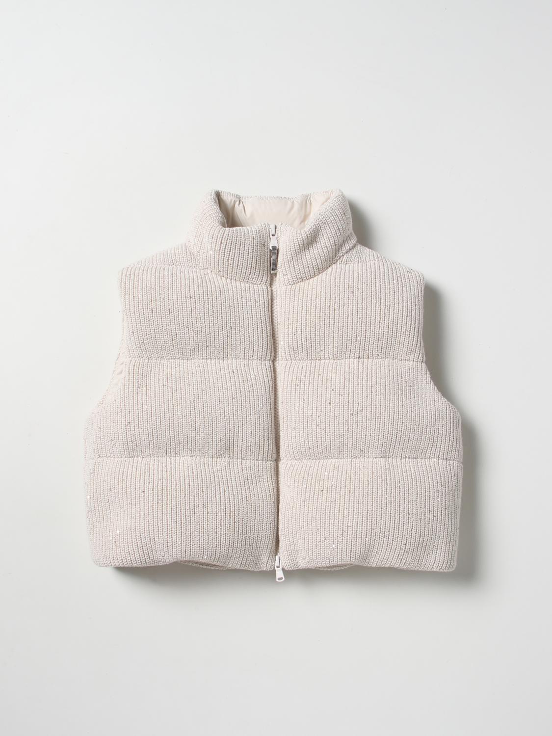 BRUNELLO CUCINELLI JACKET: Brunello Cucinelli cotton duvet, Beige - Img 1