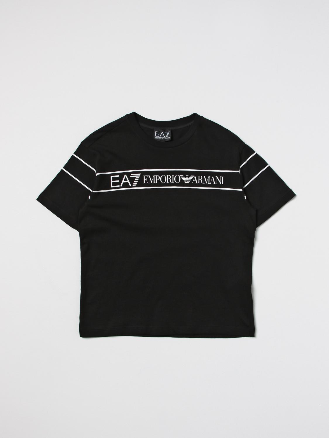 EA7 T-SHIRT: T-shirt kids Ea7, Black - Img 1