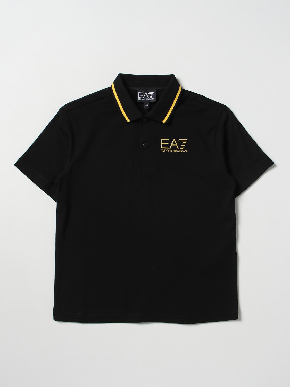 EA7 POLO: Polo kinder Ea7, Schwarz - Img 1