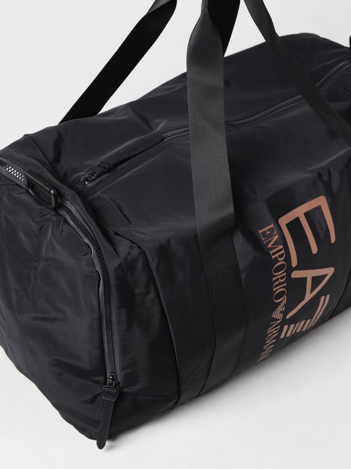 EA7 VALIGIA: Borsone EA7 in nylon, Nero 1 - Img 3