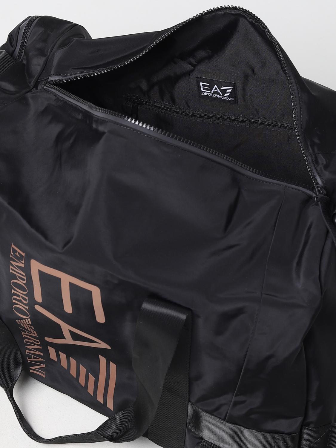 EA7 VALIGIA: Borsone EA7 in nylon, Nero 1 - Img 4