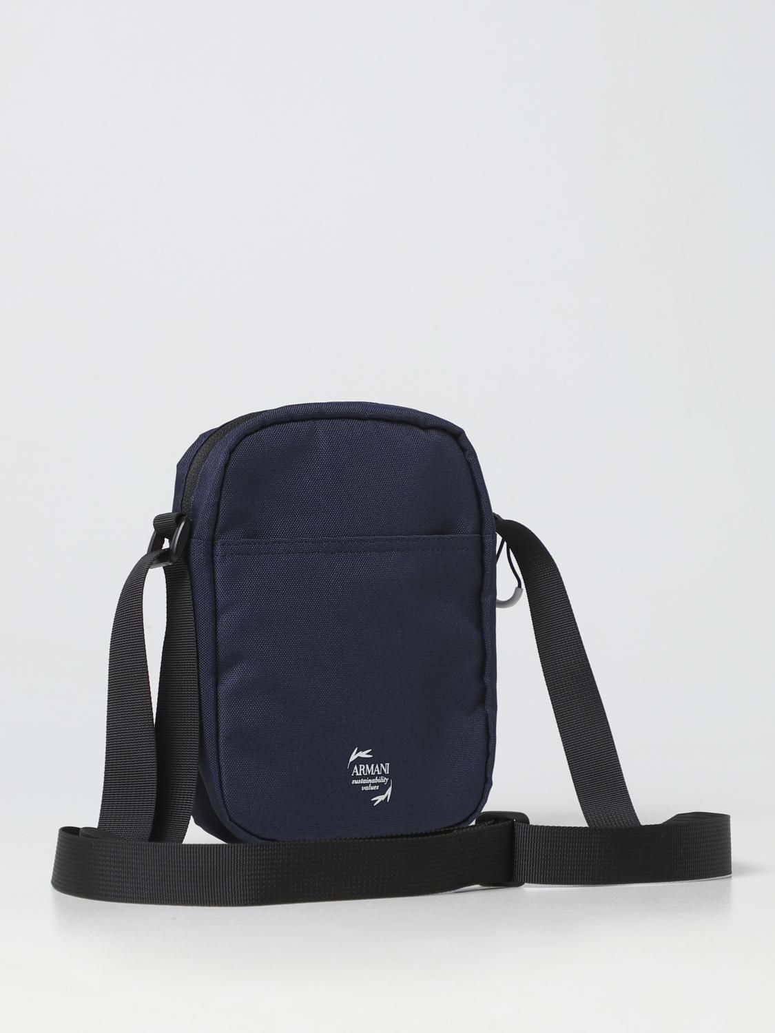 EA7 BORSA A TRACOLLA: Borsello a tracolla in poliestere con logo ea7, Blue Navy - Img 2