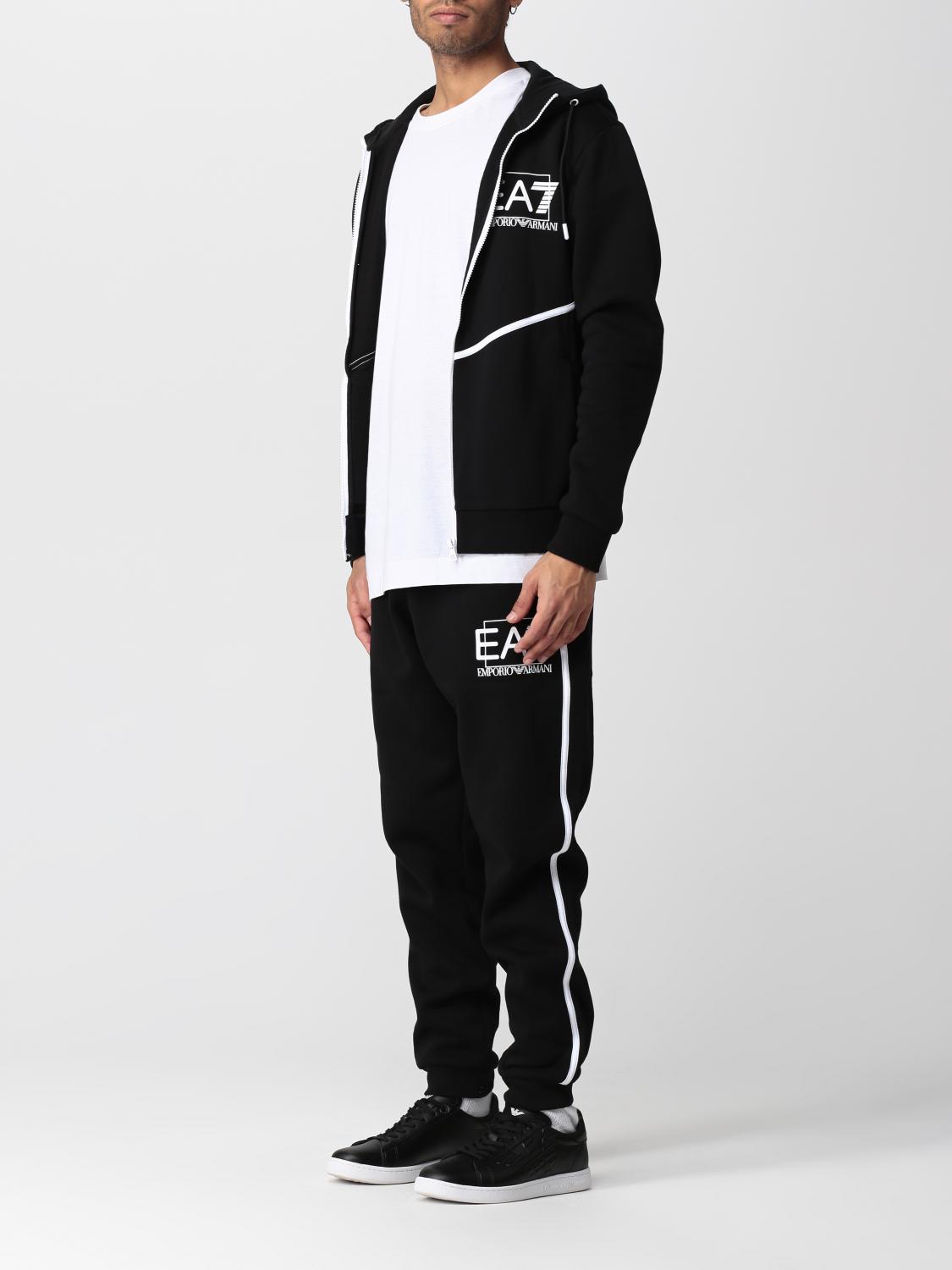 EA7 SWEAT: Sweat men Ea7, Black - Img 4