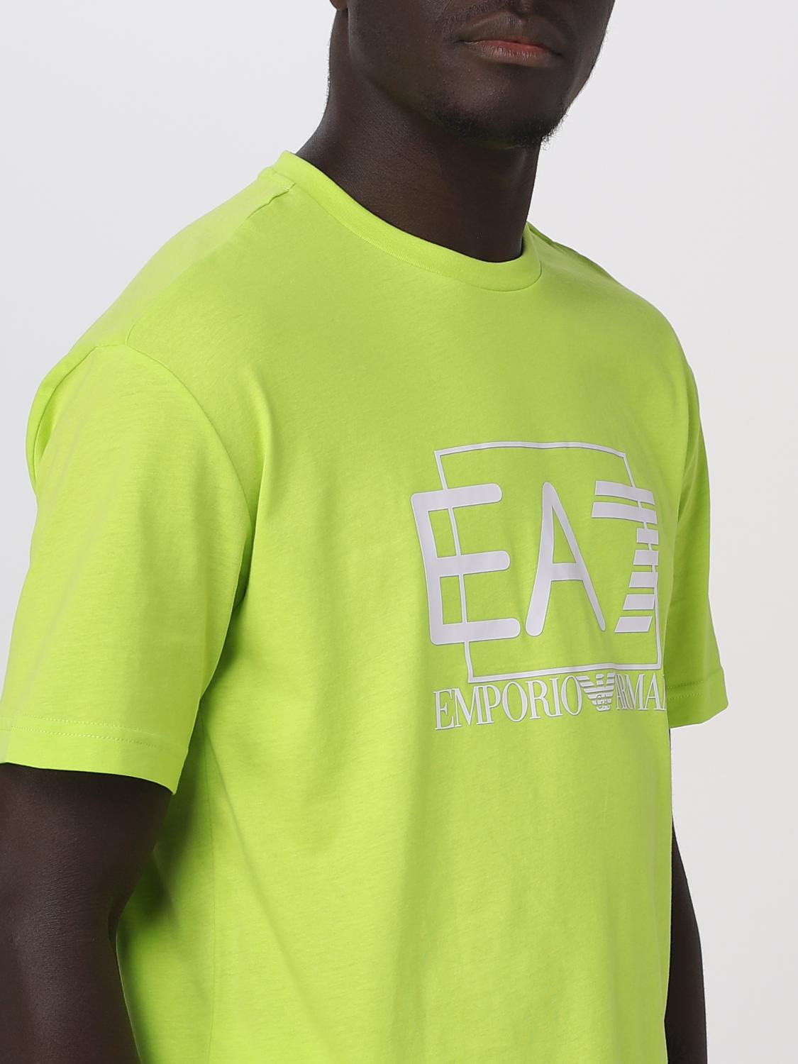 EA7 T-SHIRT: T-shirt men Ea7, Yellow - Img 4