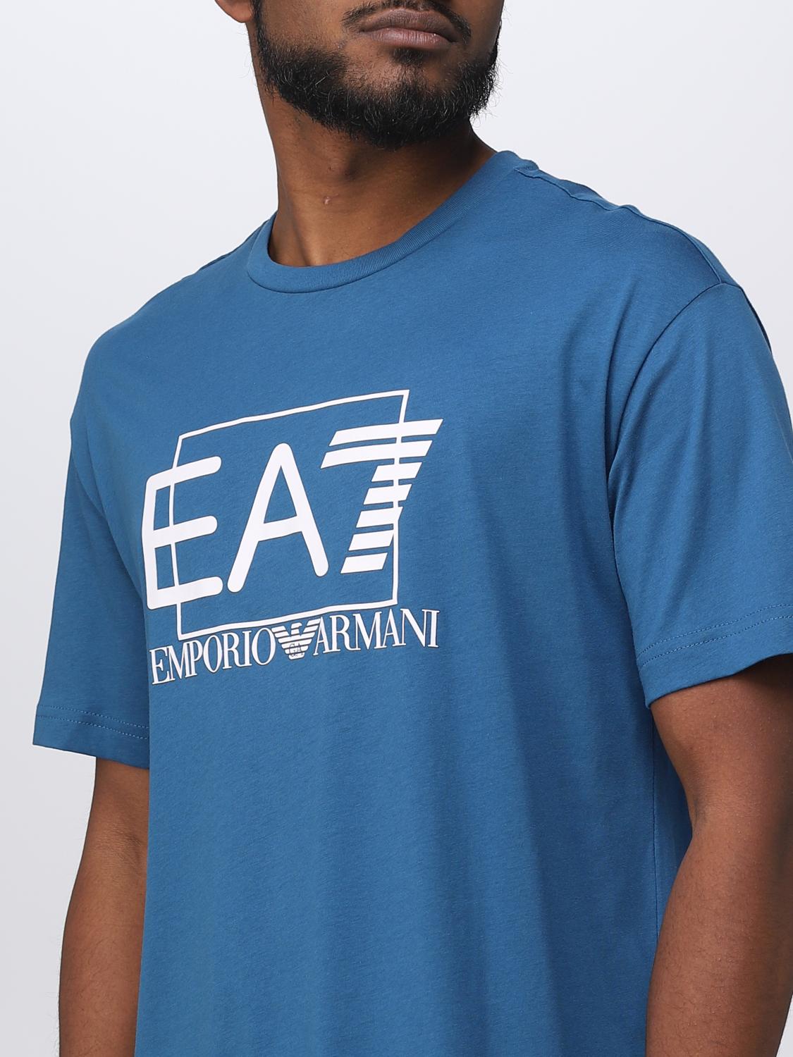 EA7 T-SHIRT: T-shirt men Ea7, Black 1 - Img 3