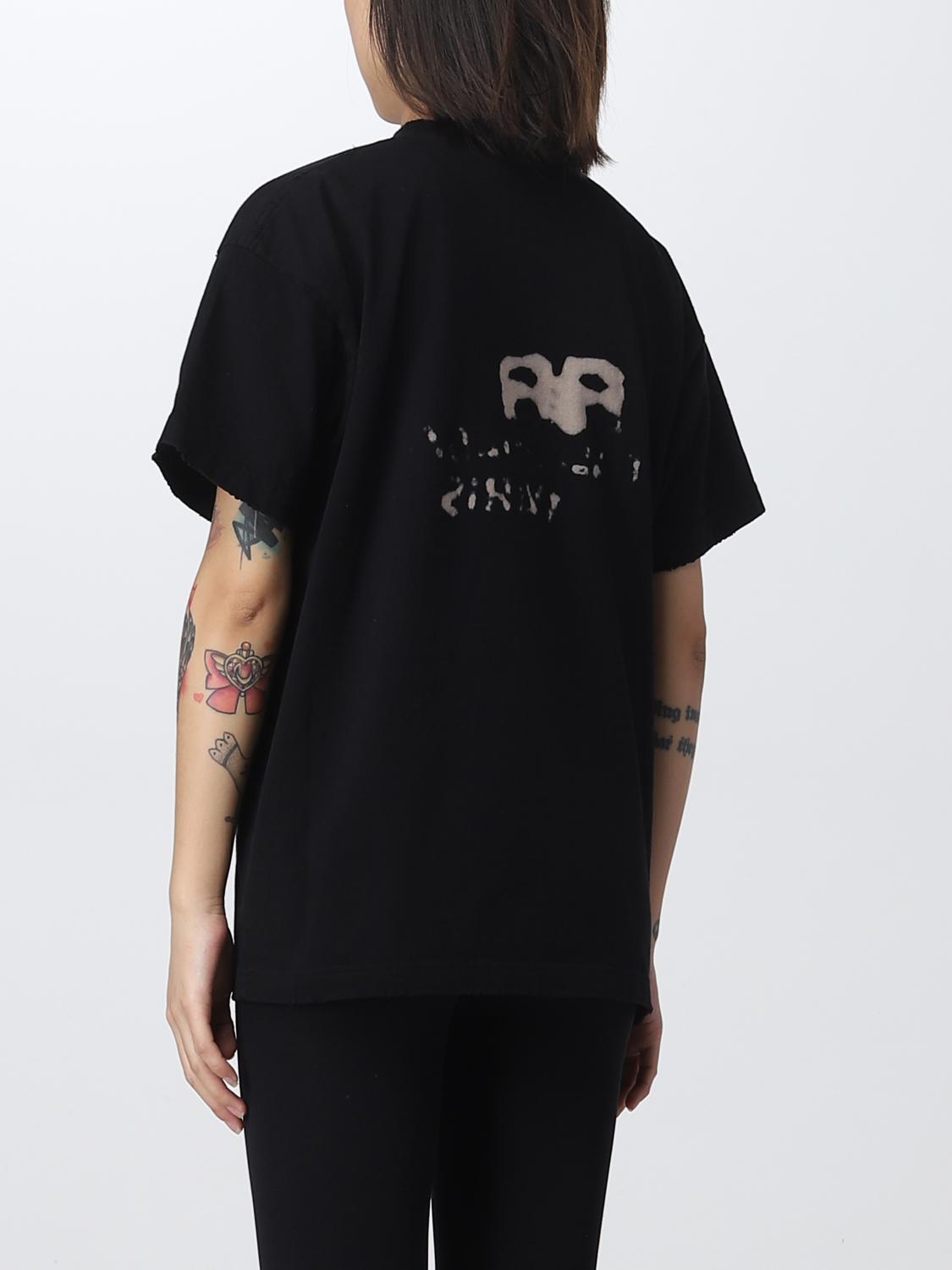 Tシャツ・カットソー BALENCIAGA Woman T-Shirt Black 818431TPVK1 1070 Balenciaga T-shirt with logo | Women's Clothing | Vitkac