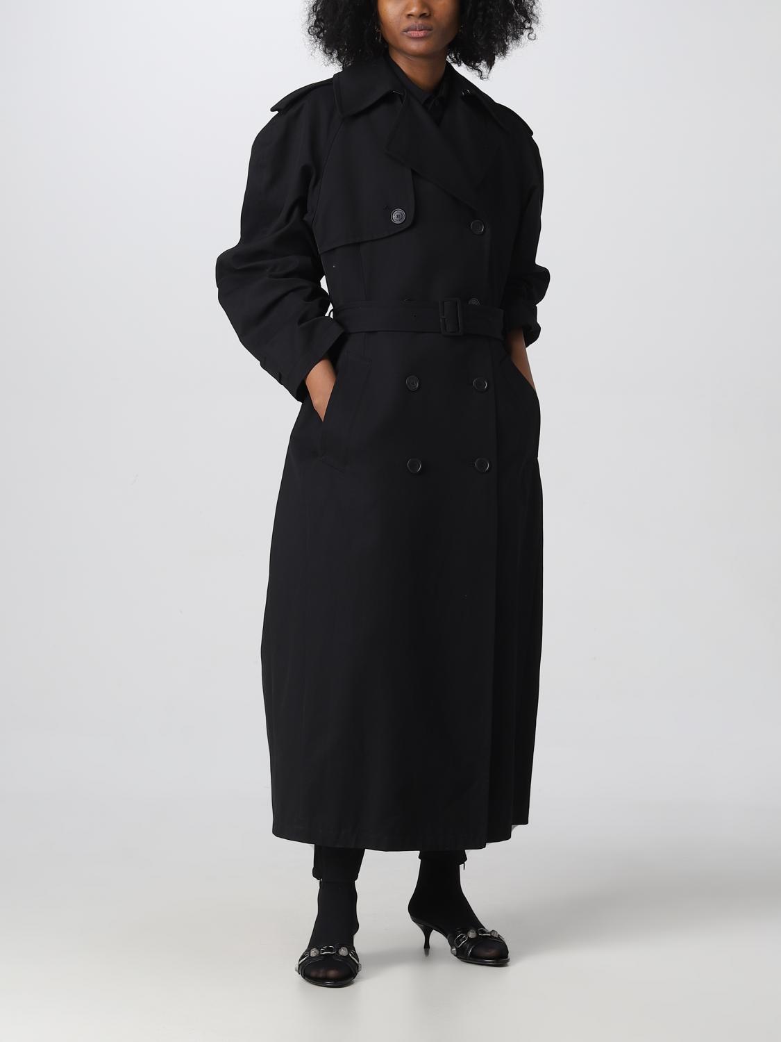 BALENCIAGA エディション 黒 オーバーサイズコート Balenciaga コート レディース - ブラック | 725342TNP09 | GIGLIO.COM