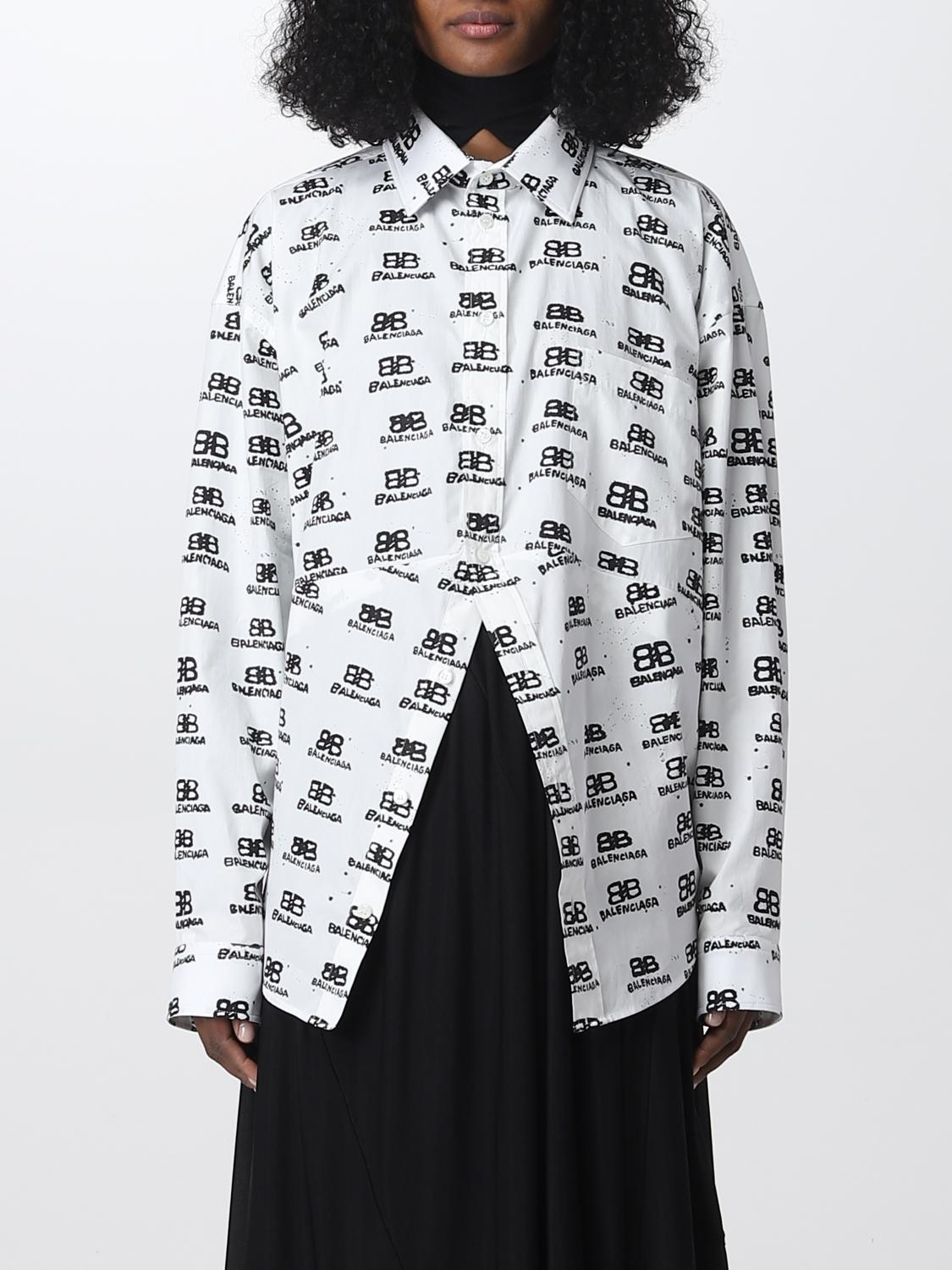 BALENCIAGA CAMISA: Top mujer Balenciaga, Blanco - Img 1