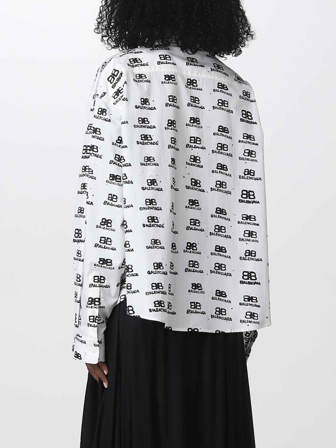 BALENCIAGA CAMISA: Top mujer Balenciaga, Blanco - Img 3