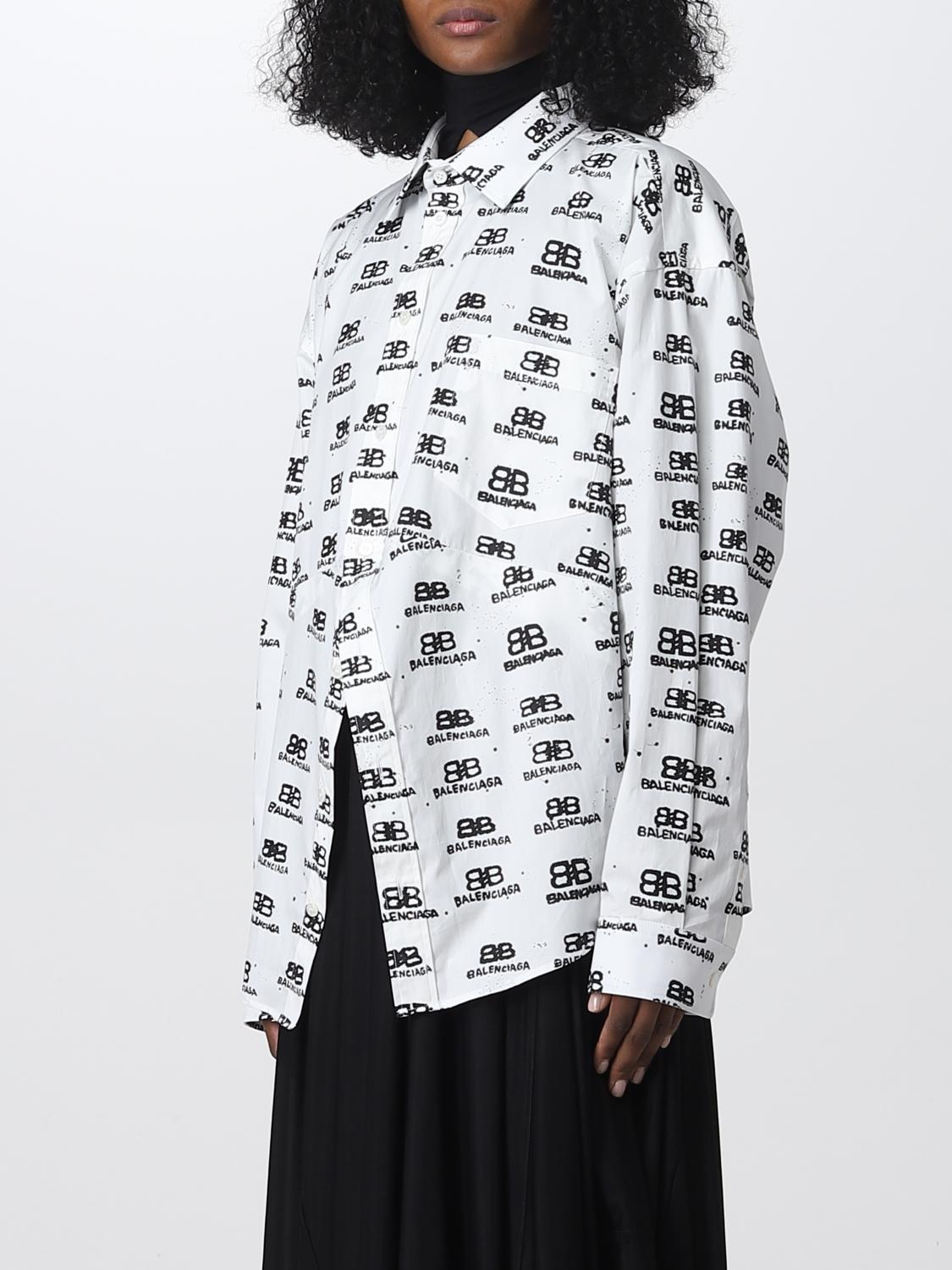 BALENCIAGA CAMISA: Top mujer Balenciaga, Blanco - Img 4