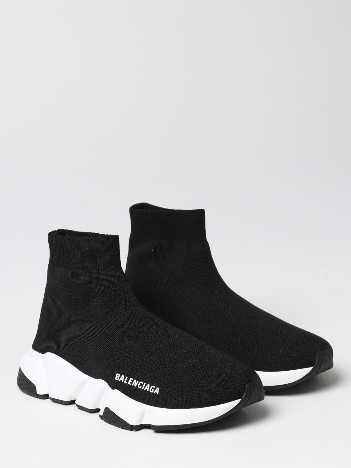 BALENCIAGA SNEAKERS: Balenciaga Speed sneakers in stretch knit, Black - Img 2