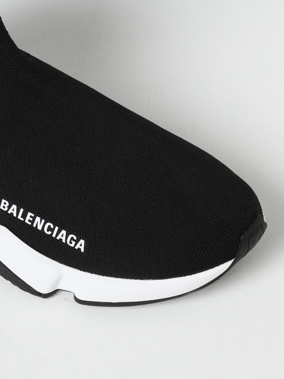 BALENCIAGA SNEAKERS: Balenciaga Speed sneakers in stretch knit, Black - Img 4