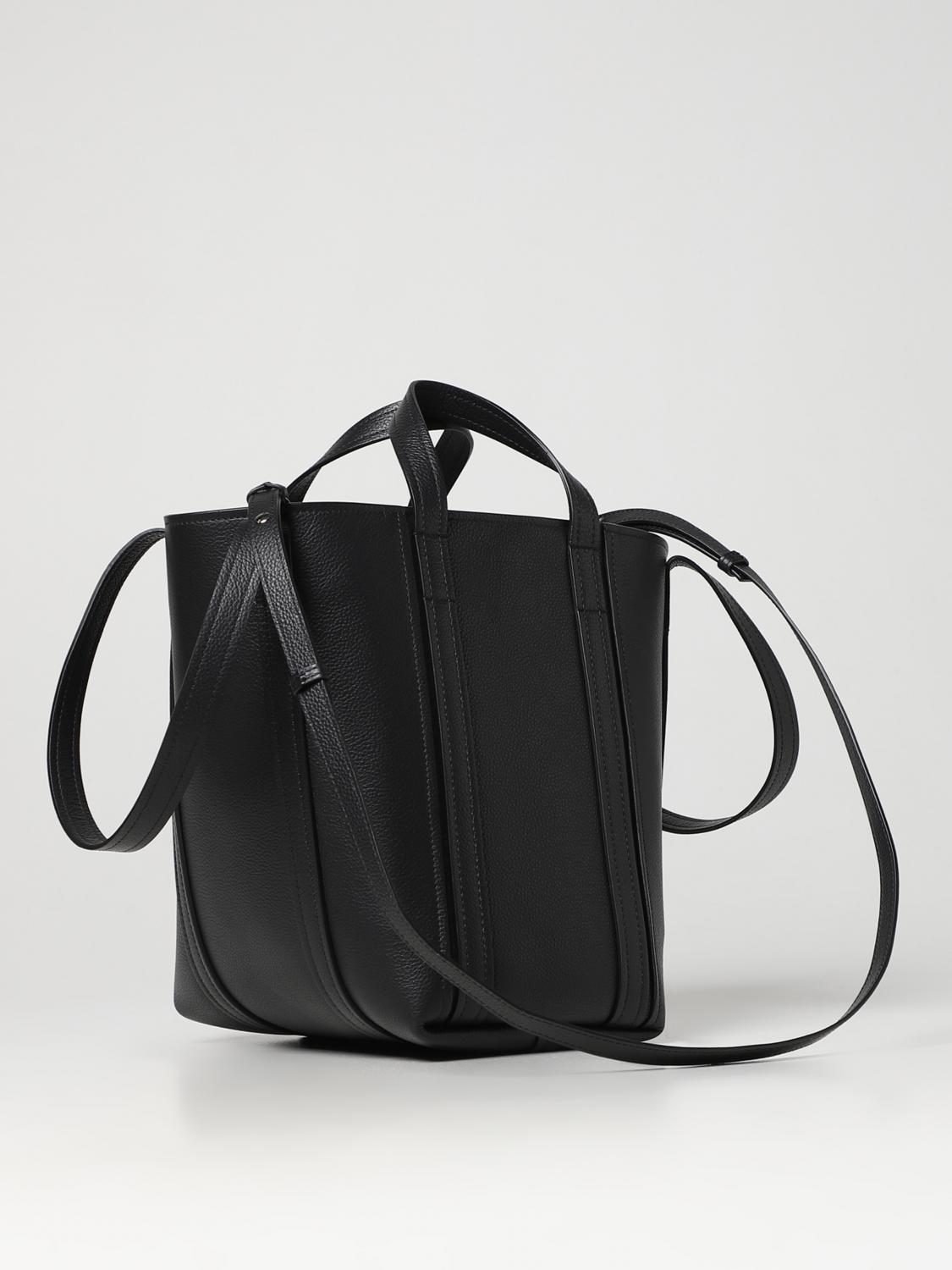 BALENCIAGA SHOULDER BAG: Balenciaga Everyday 2.0 North-South bag in grained leather, Black - Img 2