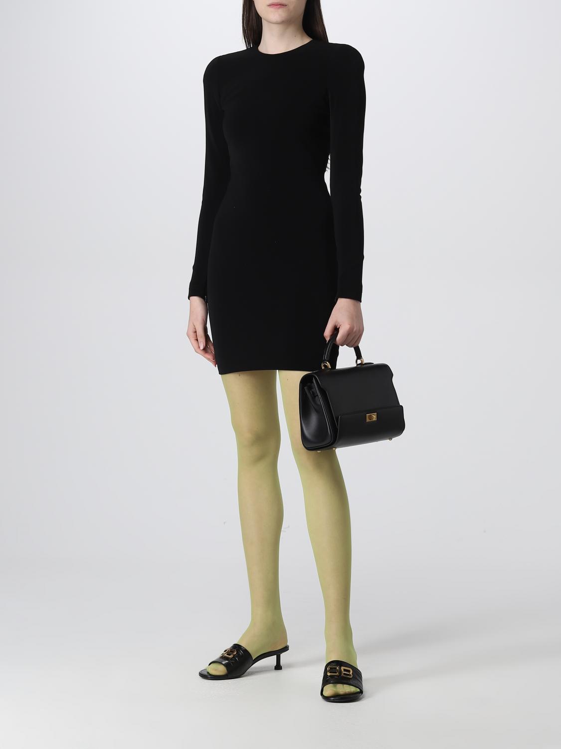 Balenciaga Money bag in leather - Black | 722047210M7 | GIGLIO.COM