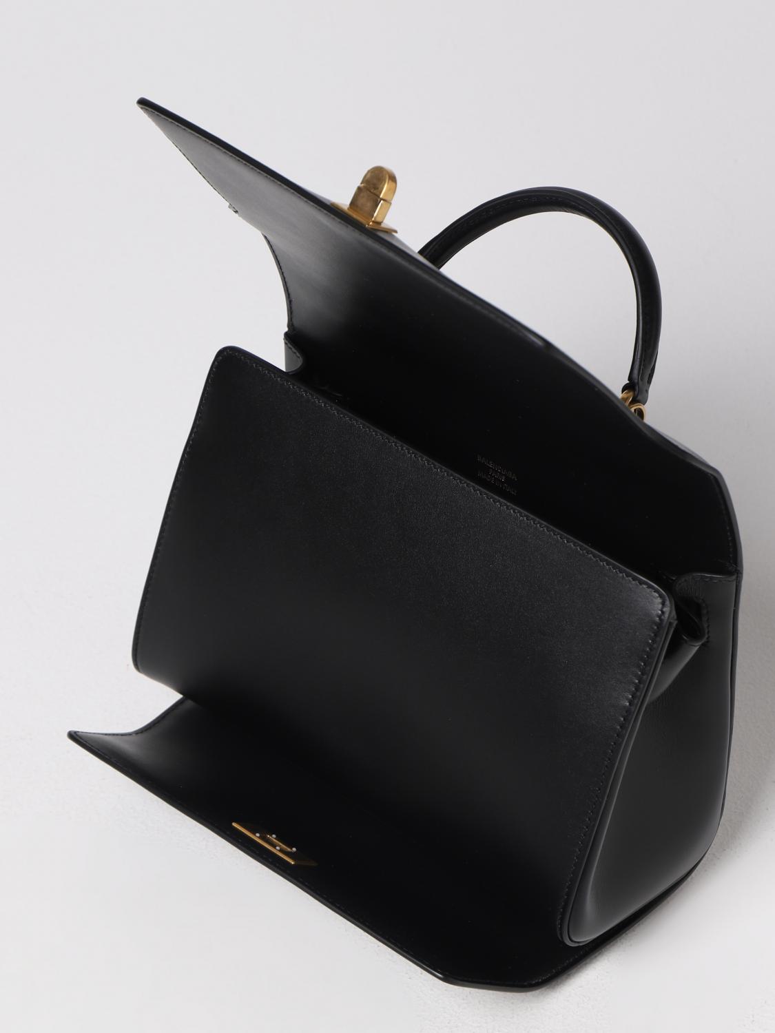 Balenciaga Money bag in leather - Black | 722047210M7 | GIGLIO.COM