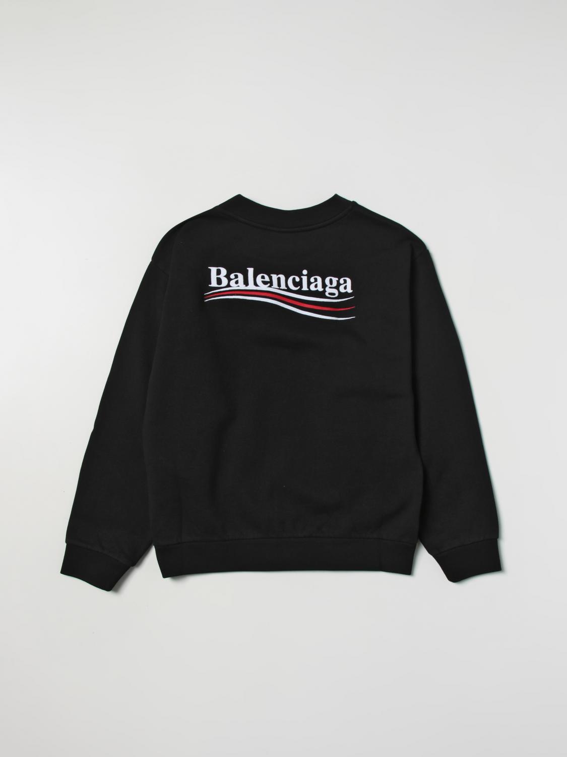 BALENCIAGA cotton sweatshirt with Political Campaign logo Black Balenciaga sweater 682018TMVE6 online at GIGLIO.COM