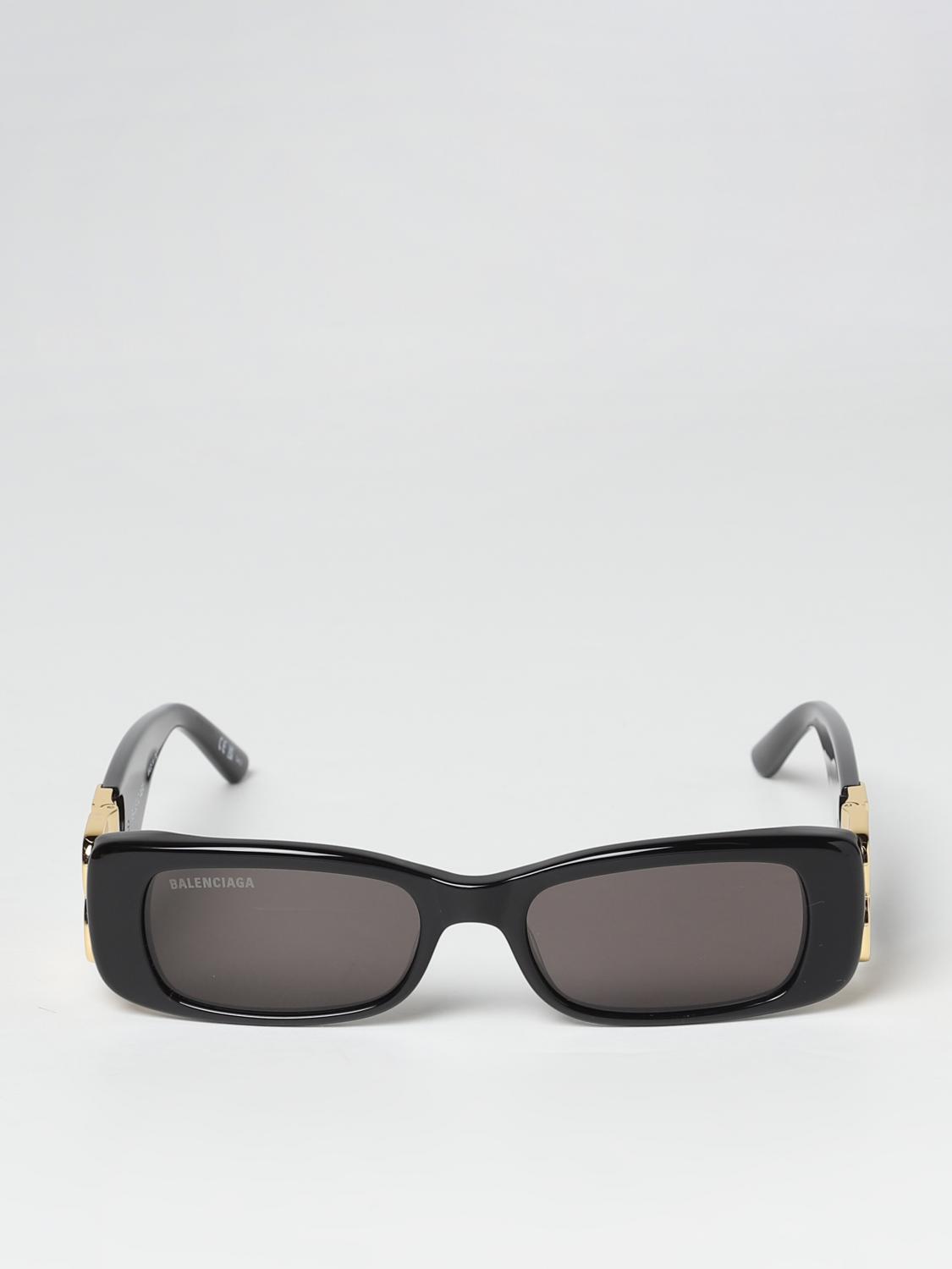 BALENCIAGA SUNGLASSES: Balenciaga Dynasty Rectangle sunglasses in acetate, Black - Img 2