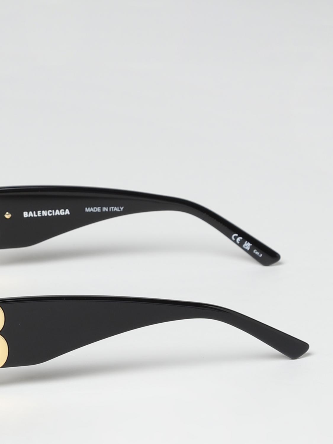 BALENCIAGA SUNGLASSES: Balenciaga Dynasty Rectangle sunglasses in acetate, Black - Img 3