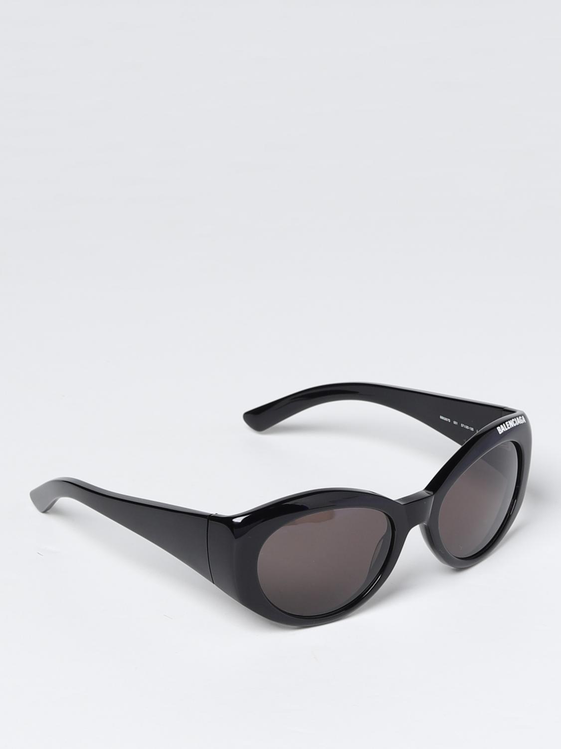 BALENCIAGA SUNGLASSES: Balenciaga Cat-Eye Framed sunglasses in acetate, Black - Img 1