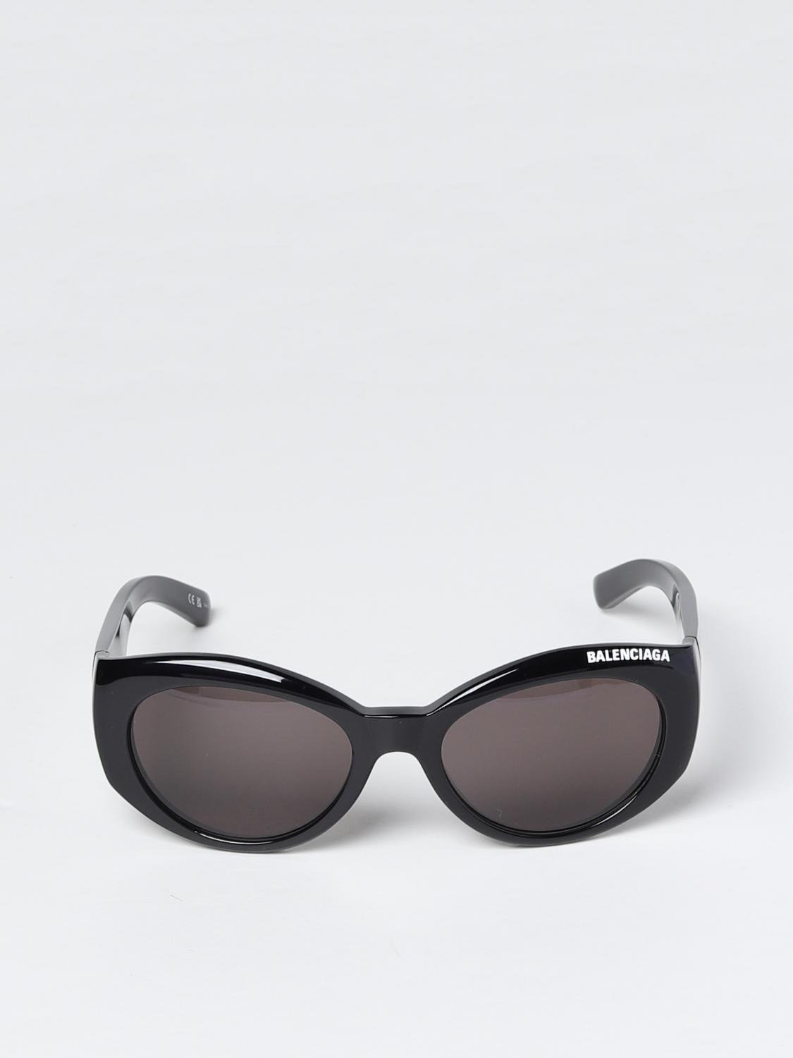 BALENCIAGA SUNGLASSES: Balenciaga Cat-Eye Framed sunglasses in acetate, Black - Img 2