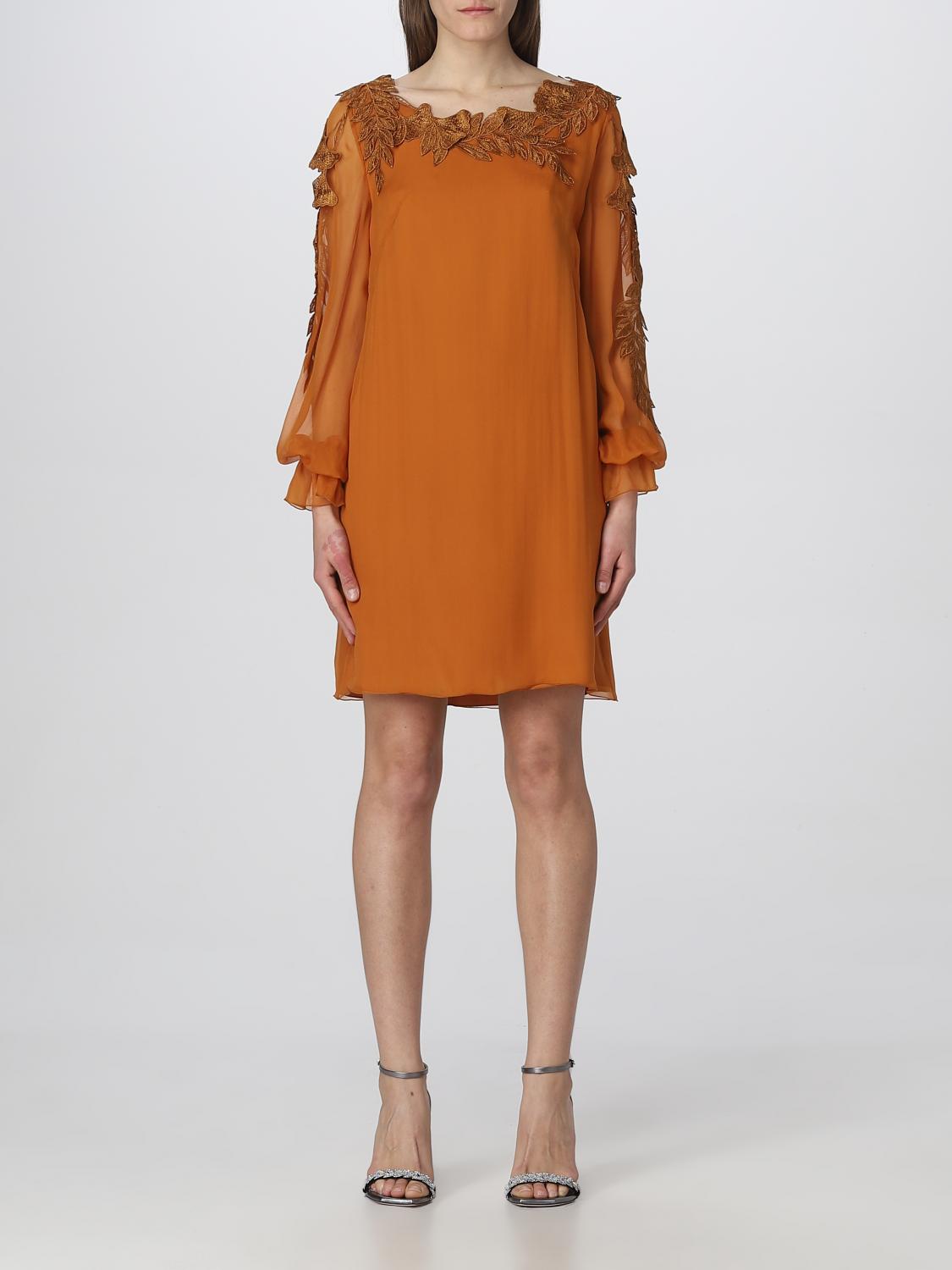 alberta ferretti orange dress Alberta Ferretti