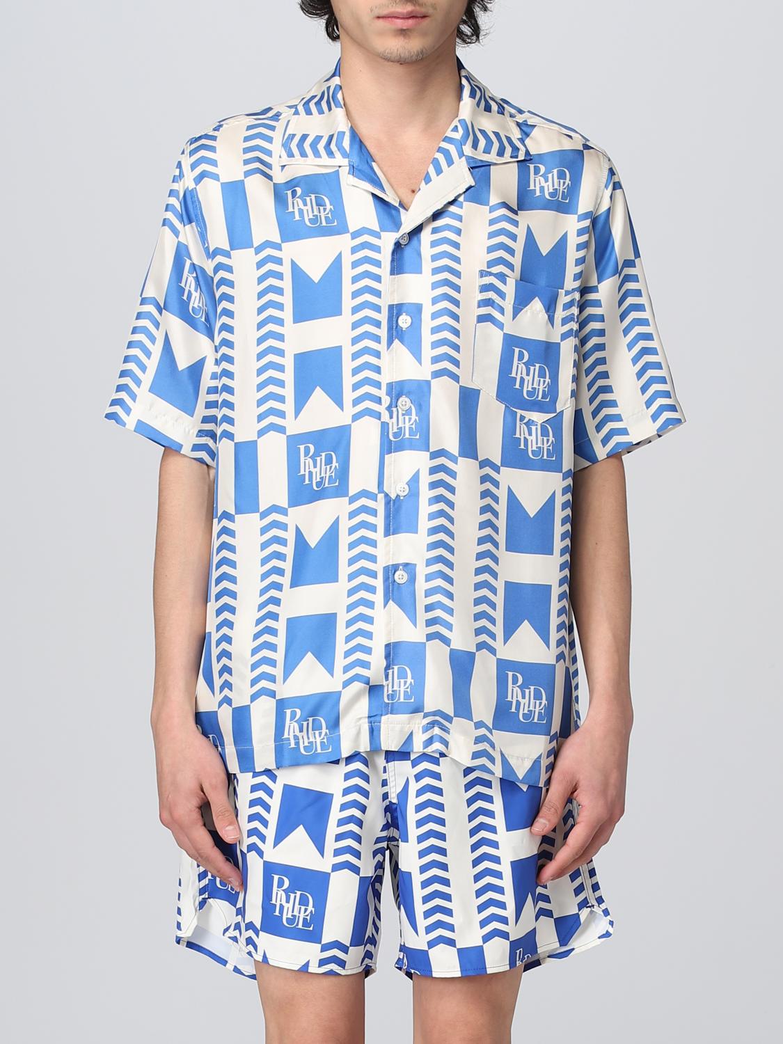 RHUDE SHIRT: Shirt men Rhude, Gnawed Blue - Img 1
