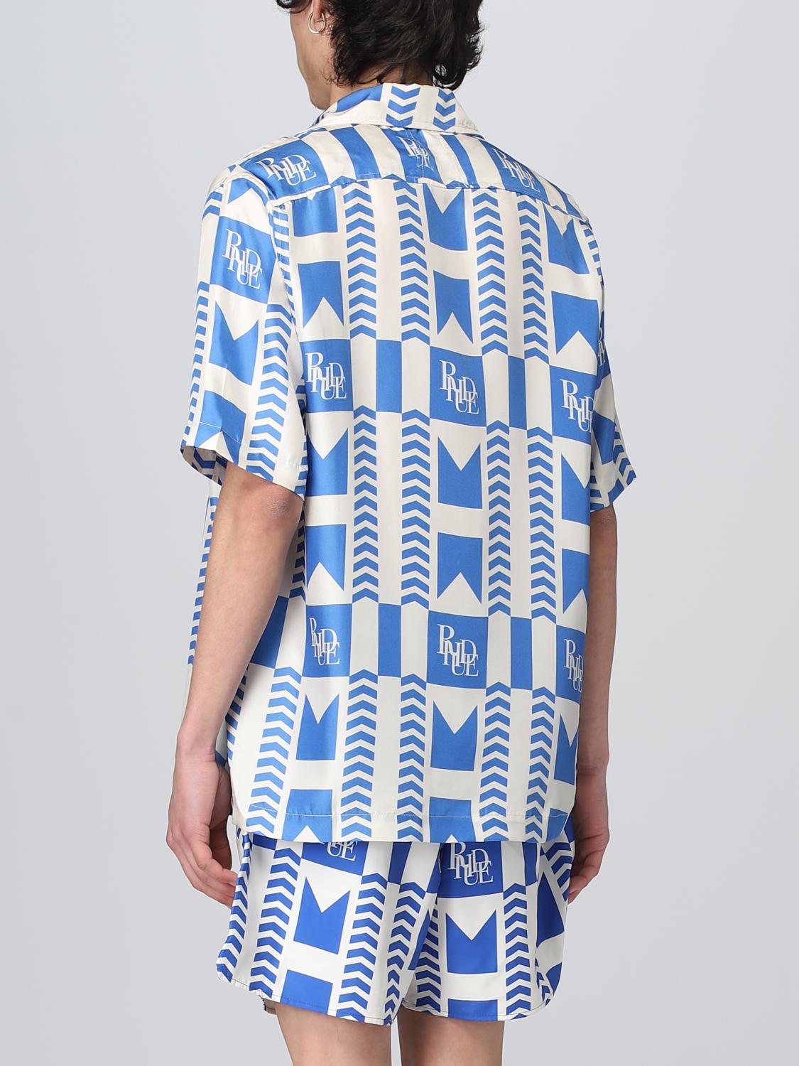 RHUDE SHIRT: Shirt men Rhude, Gnawed Blue - Img 3