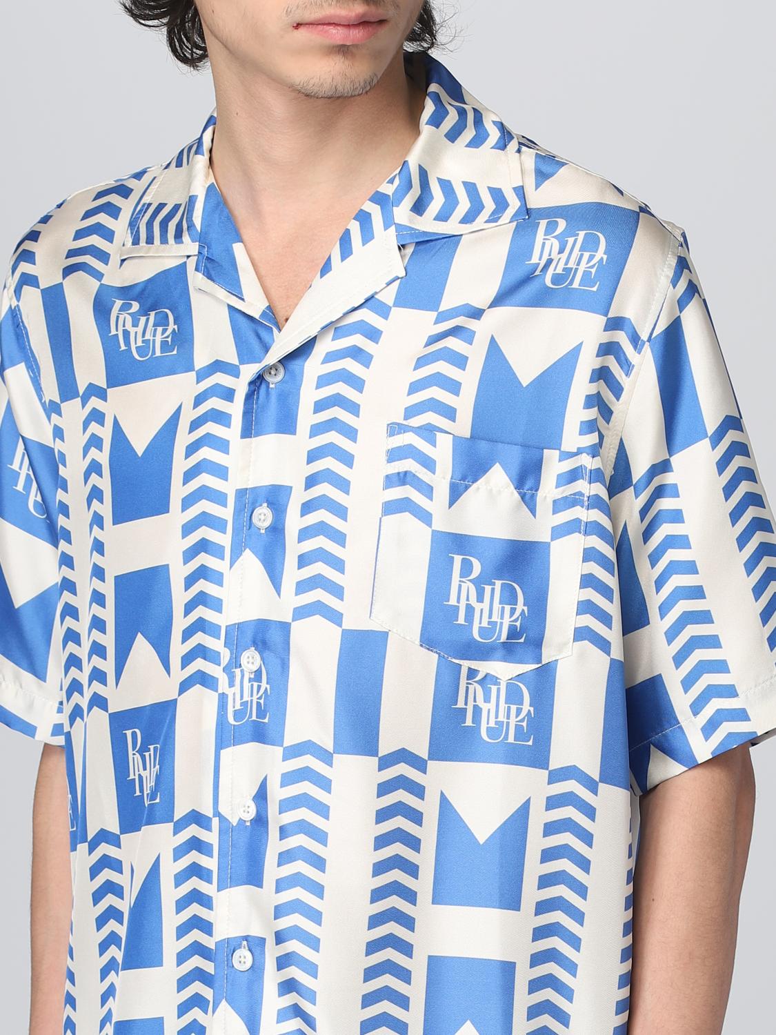 RHUDE SHIRT: Shirt men Rhude, Gnawed Blue - Img 4