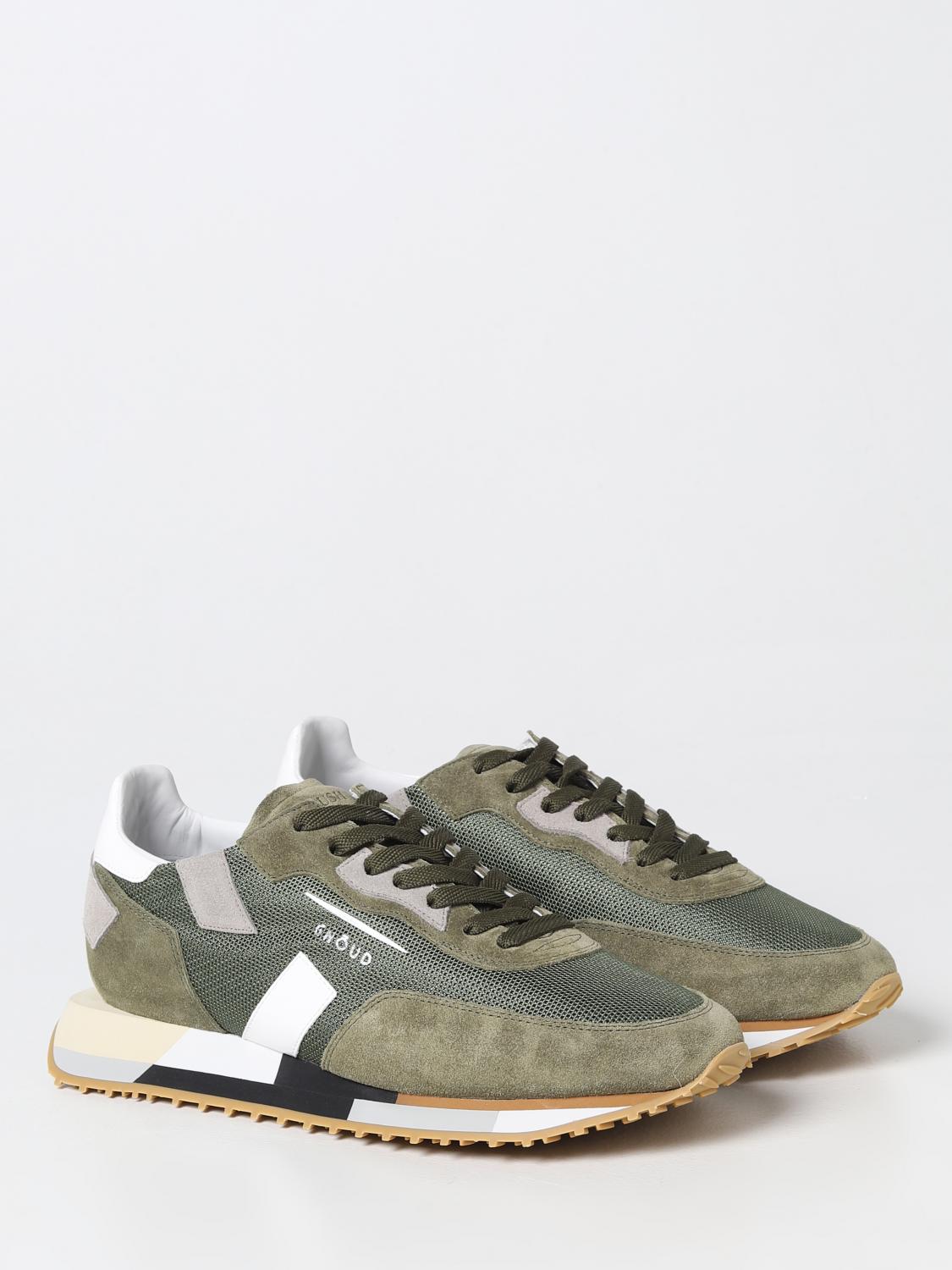 GHOUD SNEAKERS: Sneakers Rush Low Ghoud in suede e mesh, Verde - Img 2