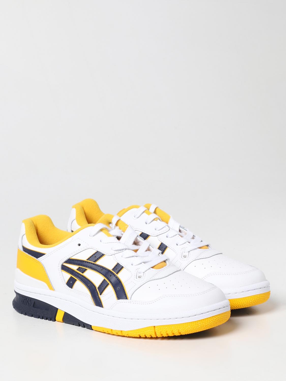 ASICS SNEAKERS: Sneakers EX89 Asics in pelle sintetica, Giallo - Img 2