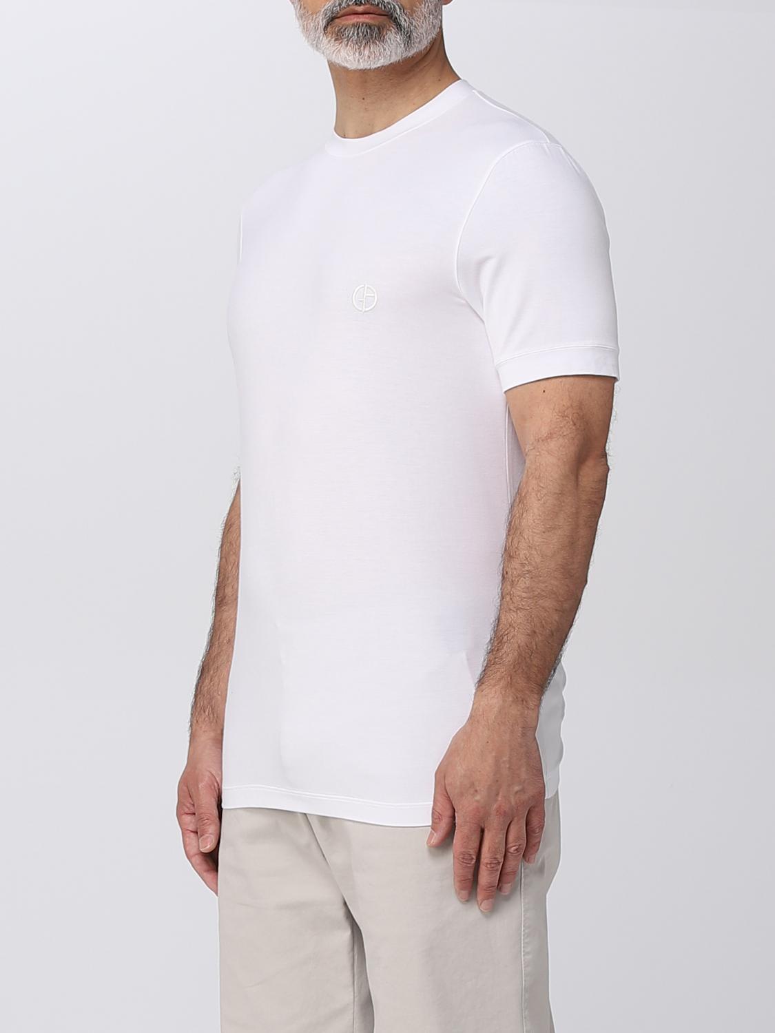 Giorgio Armani Viscose Blend T-shirt - White | 3GST52SJP4Z