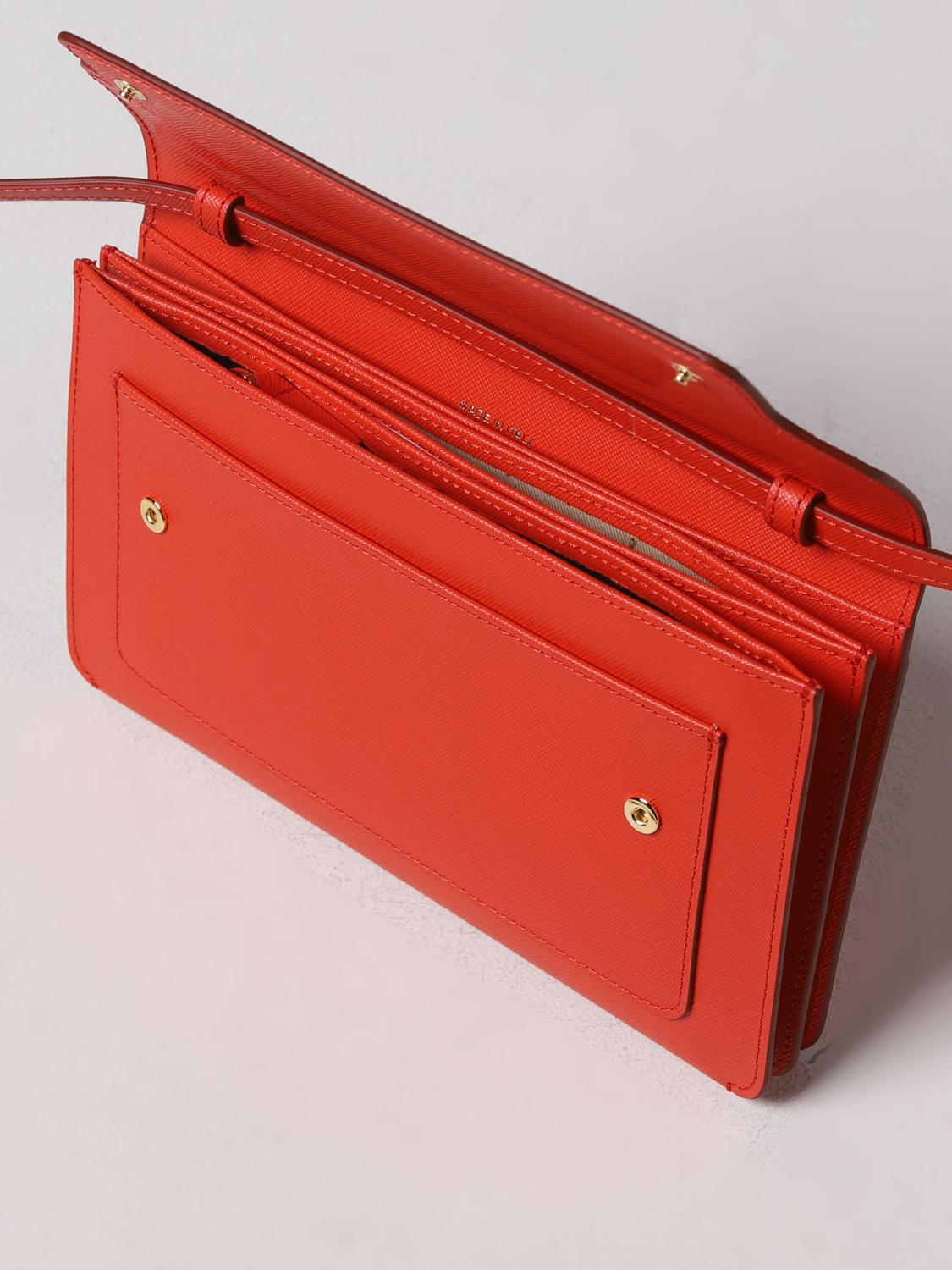 MARNI BORSA MINI: Borsa Trunk Marni in pelle saffiano, Rosso - Img 5