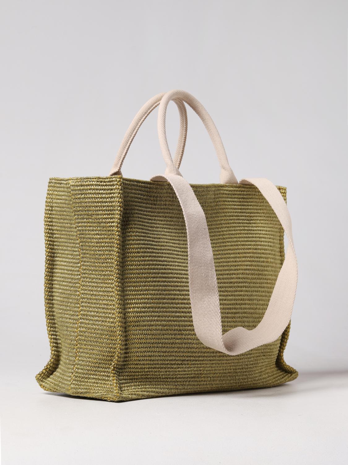 MARNI BORSA TOTE: Borsa Marni in rafia intrecciata, Verde - Img 3