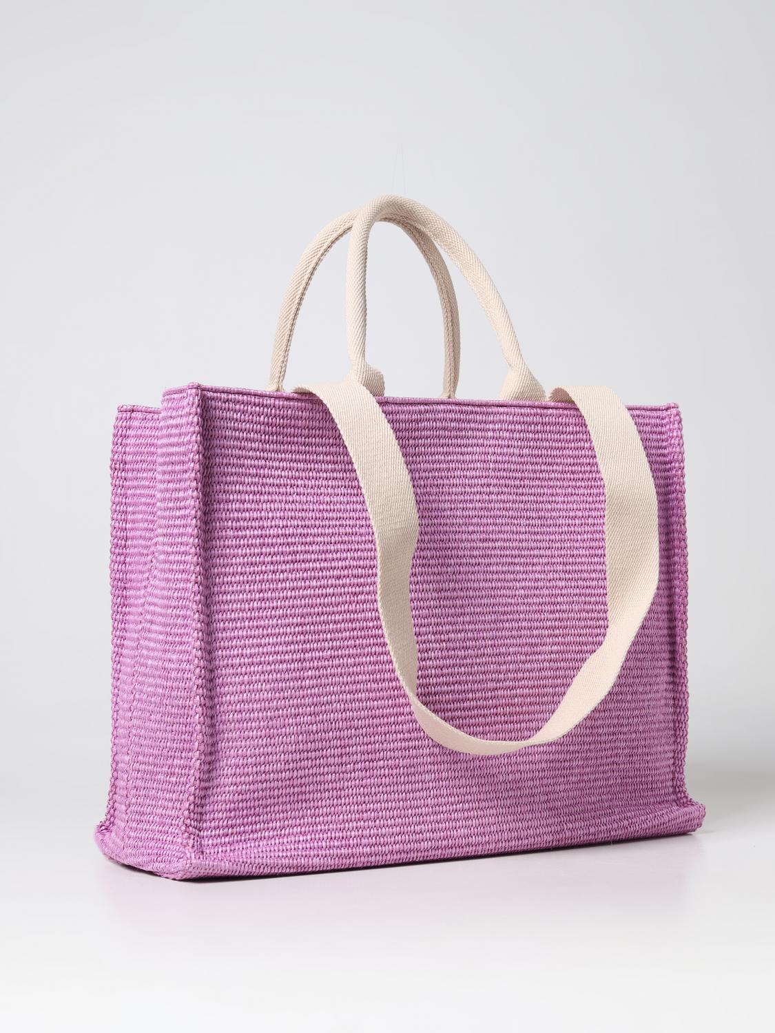 MARNI BORSA TOTE: Borsa Marni in rafia intrecciata, Lilla - Img 2