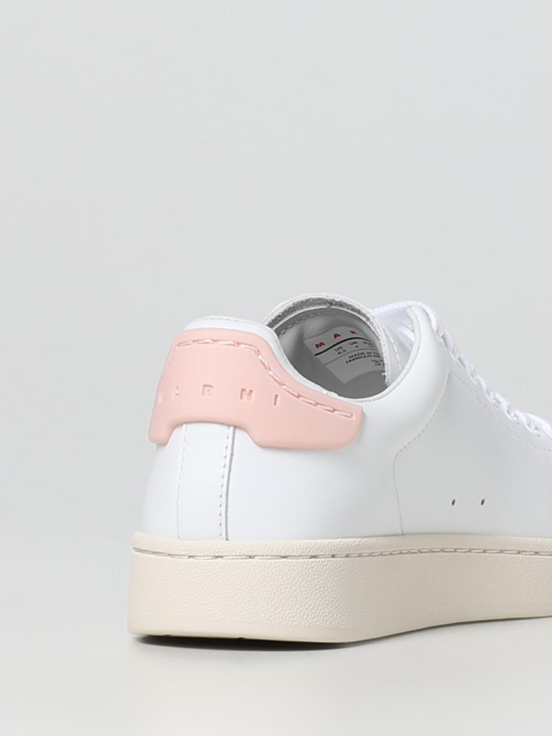 Marni Dada Bumper sneakers in leather - White | SNZW013801P5249