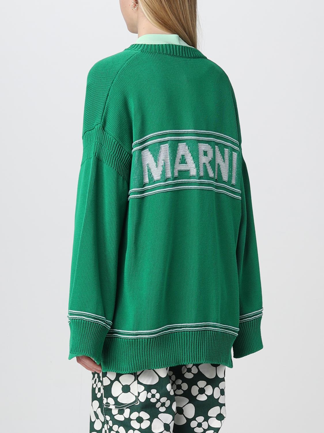 MARNI CARDIGAN: Pull femme Marni, Vert - Img 3
