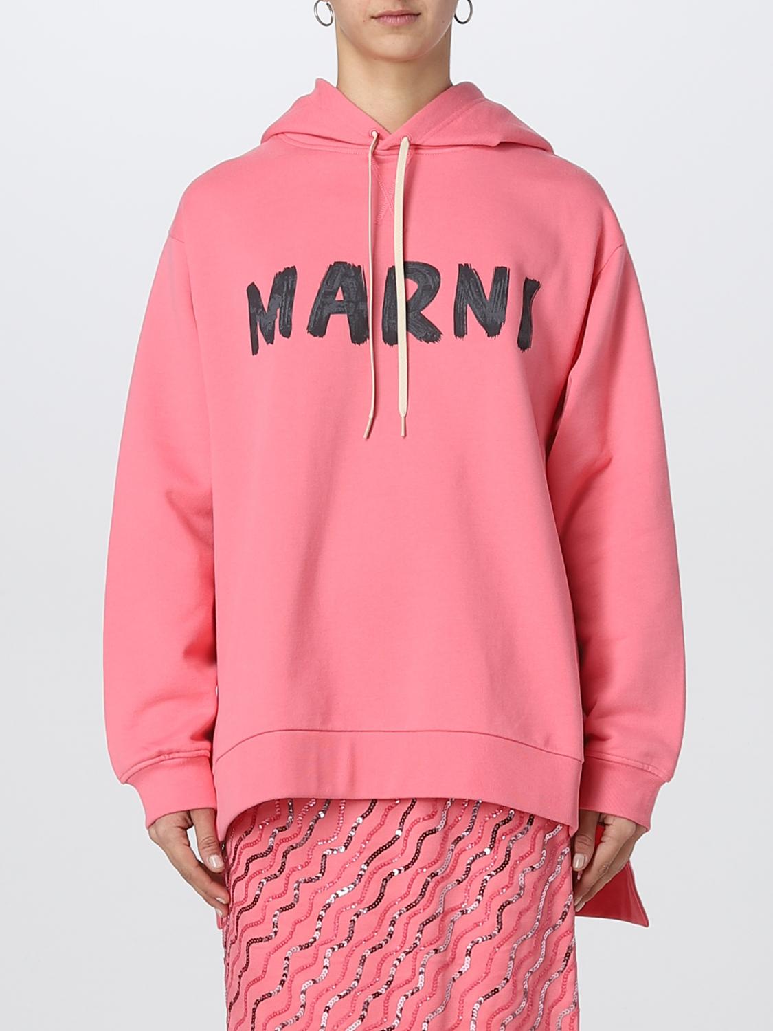 MARNI: sweatshirt in cotton - Pink | Marni sweatshirt