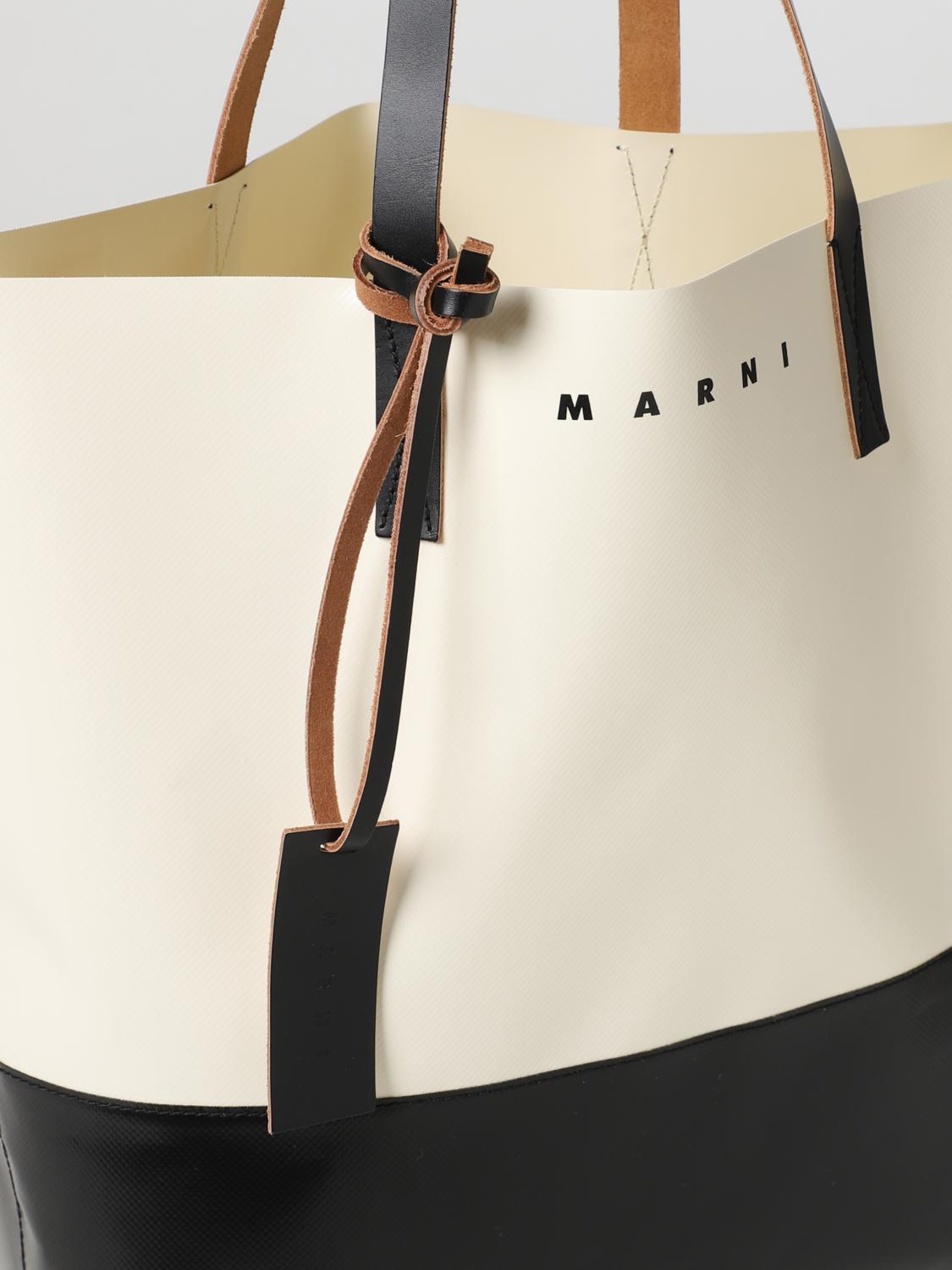 MARNI BORSA: Borsa Tribeca Marni in PVC, Bianco - Img 4