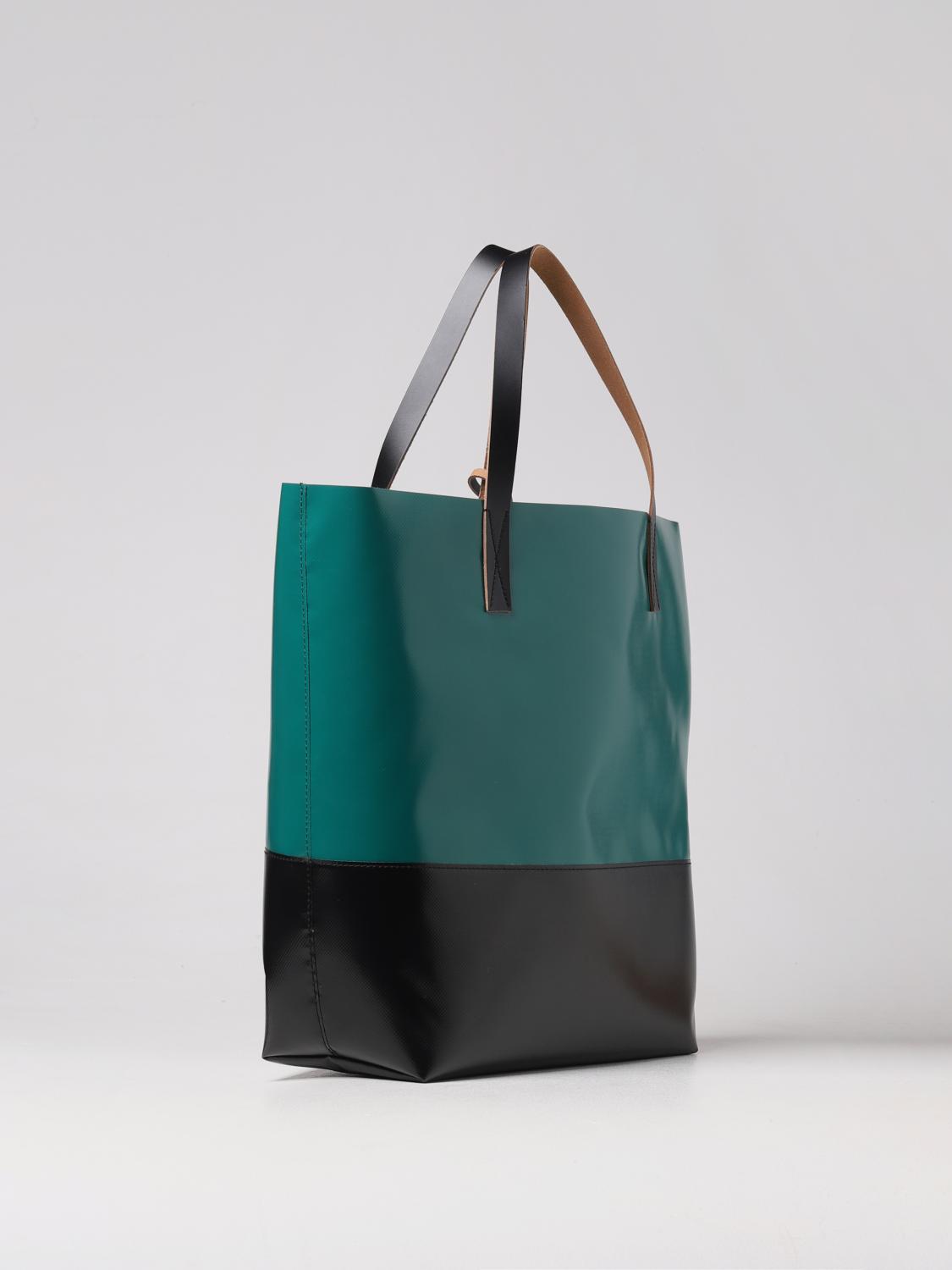 MARNI BORSA: Borsa Tribeca Marni in PVC, Verde - Img 3