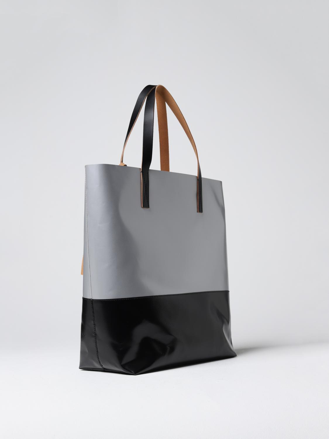MARNI BORSA: Borsa Tribeca Marni in PVC, Argento - Img 2