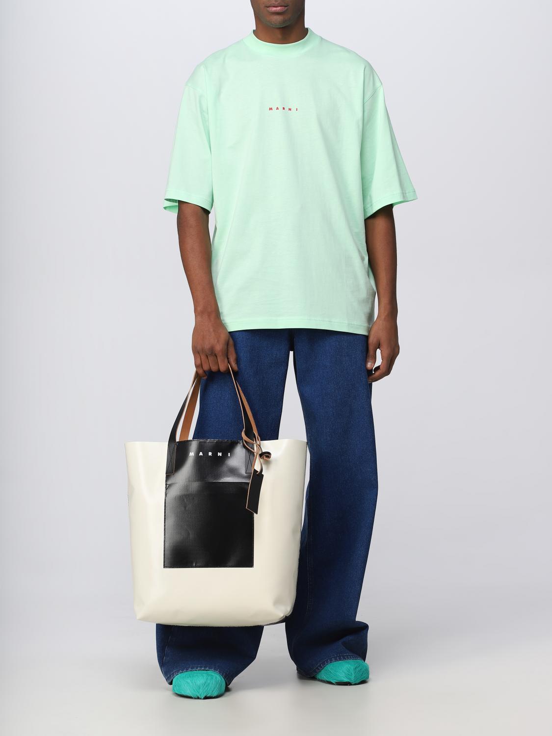 MARNI BAG: Marni Tribeca bag in PVC, White - Img 2