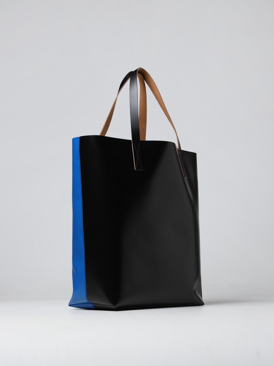 MARNI BORSA: Borsa Tribeca Marni in Pvc, Blue - Img 3