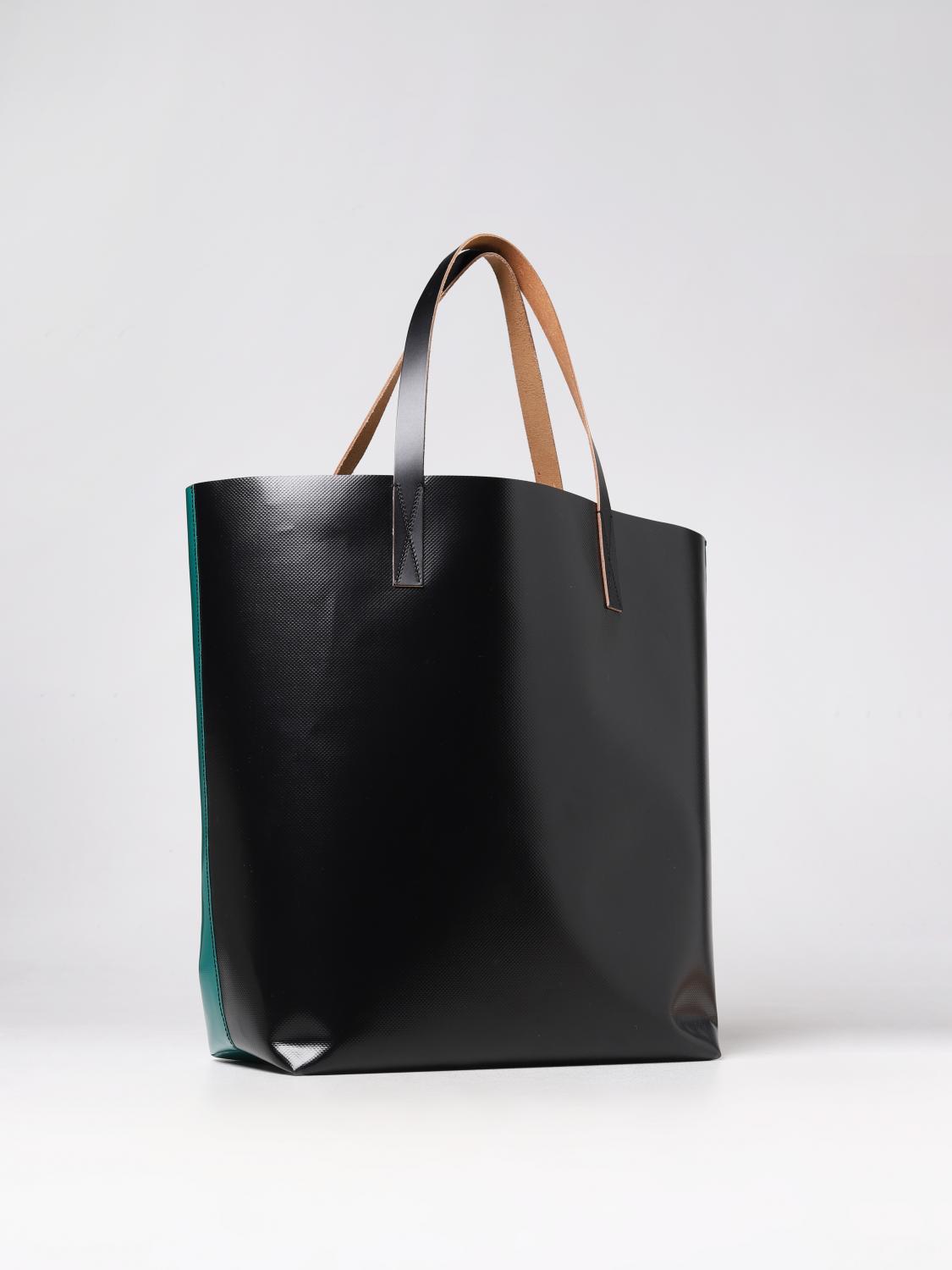 MARNI BORSA: Borsa Tribeca Marni in Pvc, Verde - Img 3