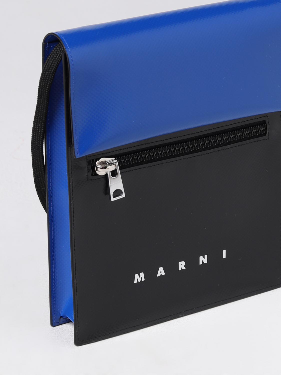 MARNI BORSA A TRACOLLA: Borsa Tribeca Marni in pvc, Nero - Img 4